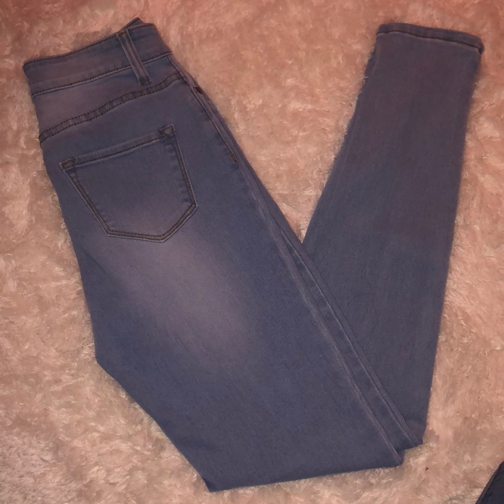 Light blue high waisted fashion nova jeans